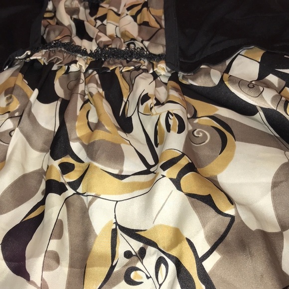 Essentials by Milano size large black print scoop neck faux shrug look NWT - Picture 3 of 13